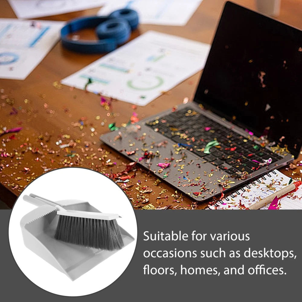 Mini Dustpan Broom Set Desktop Small Brush and Cleaning Portable