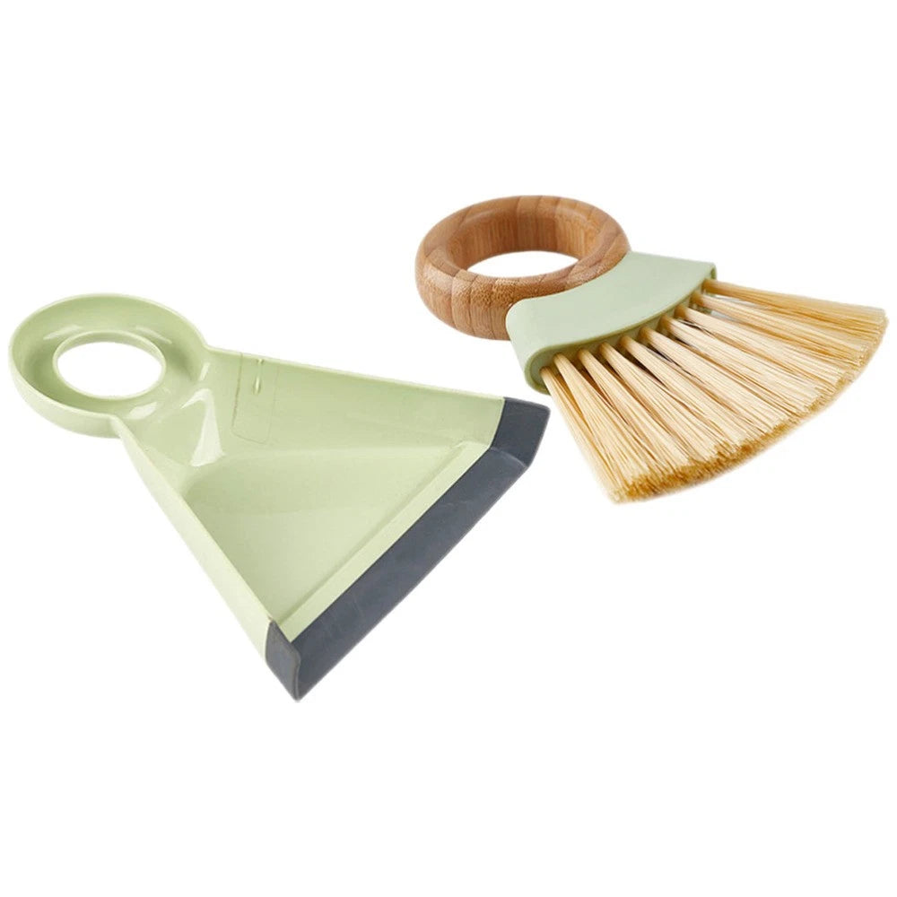 Mini Broom Dustpan Set Duster for Car Air Vent Keyboard Cleaning Brush