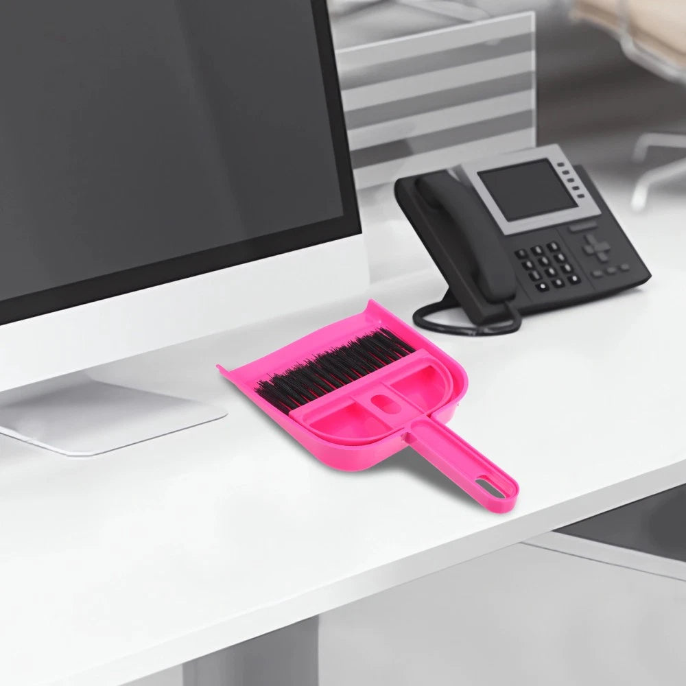 Desktop Broom Set Work Child Cleaning for Toddlers Dustpan Brush Toy