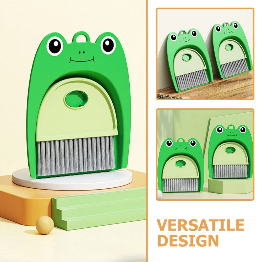 Small Broom Set Child Pupils Desktop Brush Dustpan and Compact Cleaning Tools