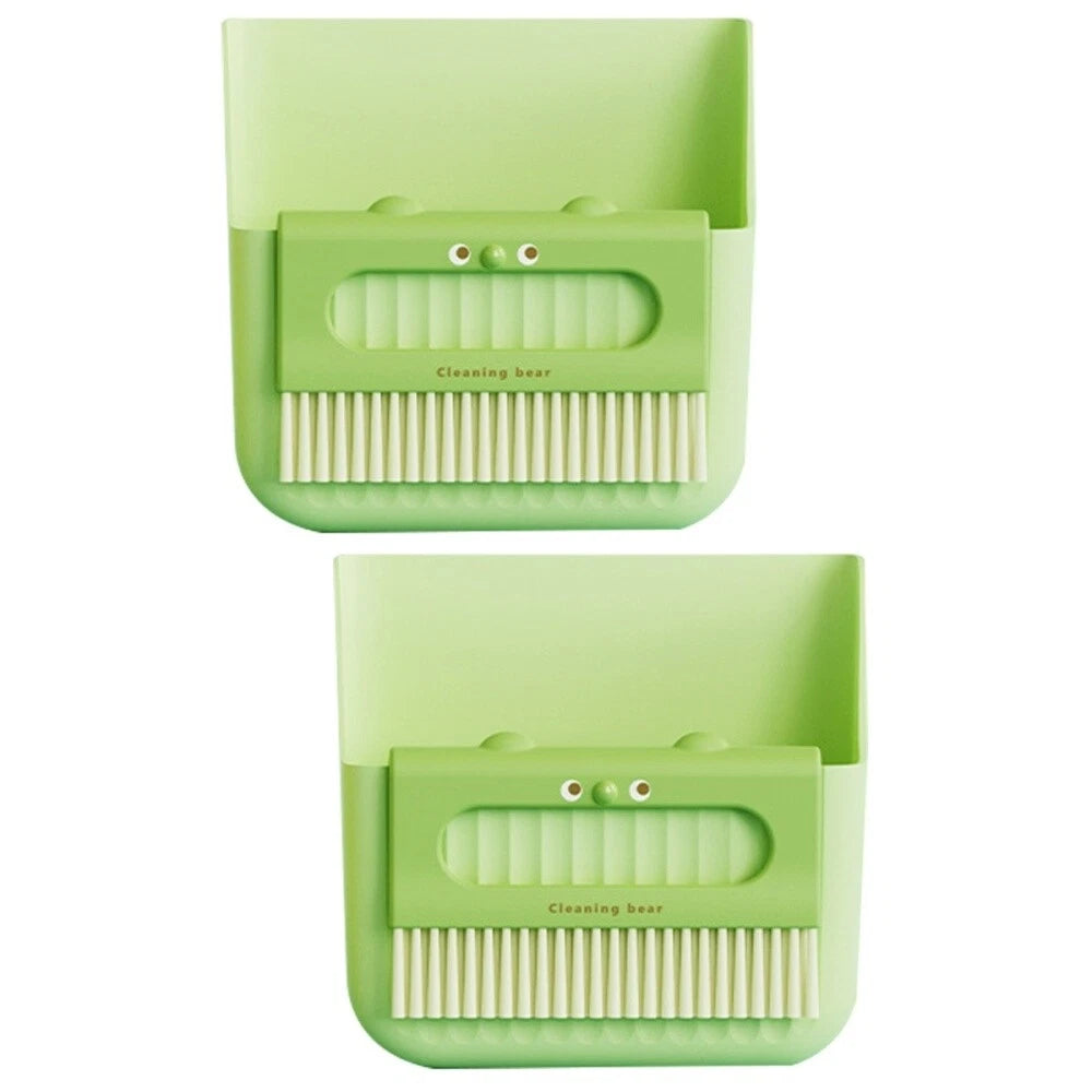 2 Pack Cleaning Broom Set Dustpan with Brush Convenient Mini And