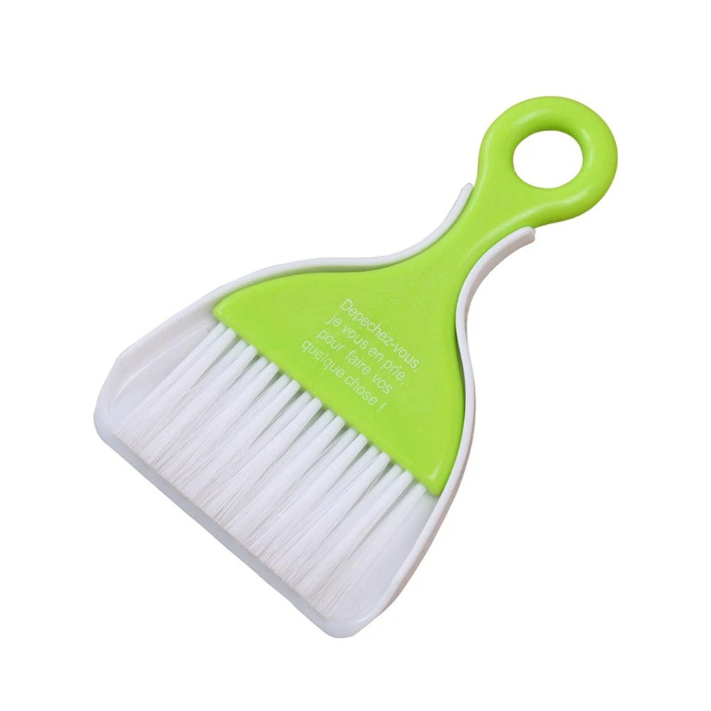 2 Sets Dust Removal Broom Child Small Table Top Dustpan Cleaning