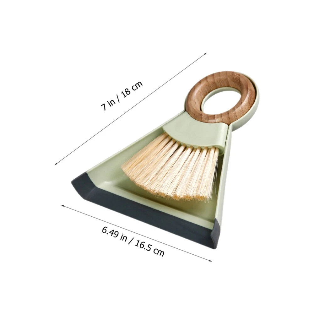 Mini Broom Dustpan Set Keyboard Cleaning Brush Duster for Car Air Vent