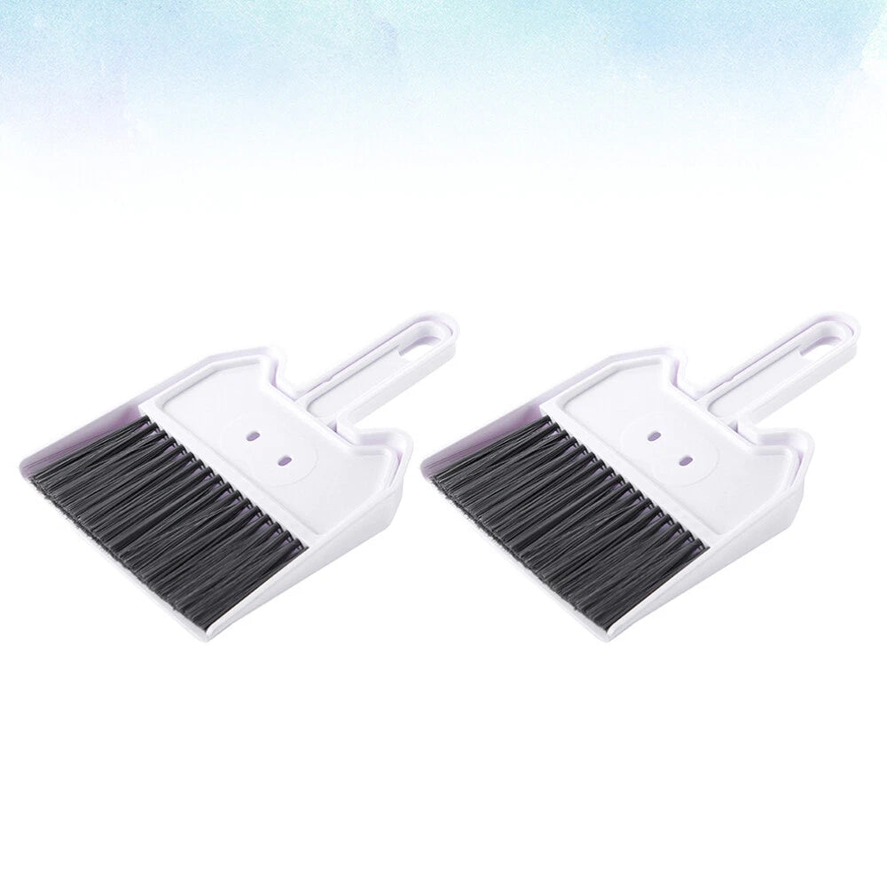 2 Sets Keyboard Cleaning Brush Small Hand Broom And Dustpan Child-