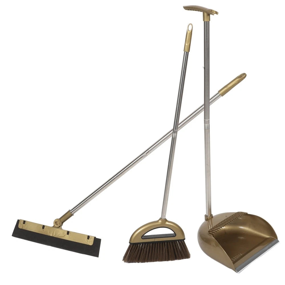 1 Set of Home Broom Dustpan Kitchen Garbage Floor Cleaning Broom