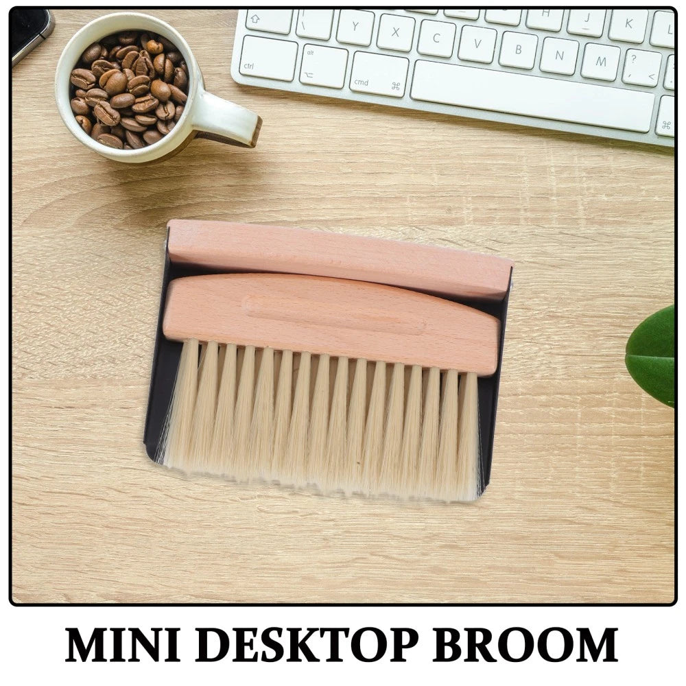 Mini Broom Dustpan Brush Pans Table and Set Desktop Cleaning Supplies