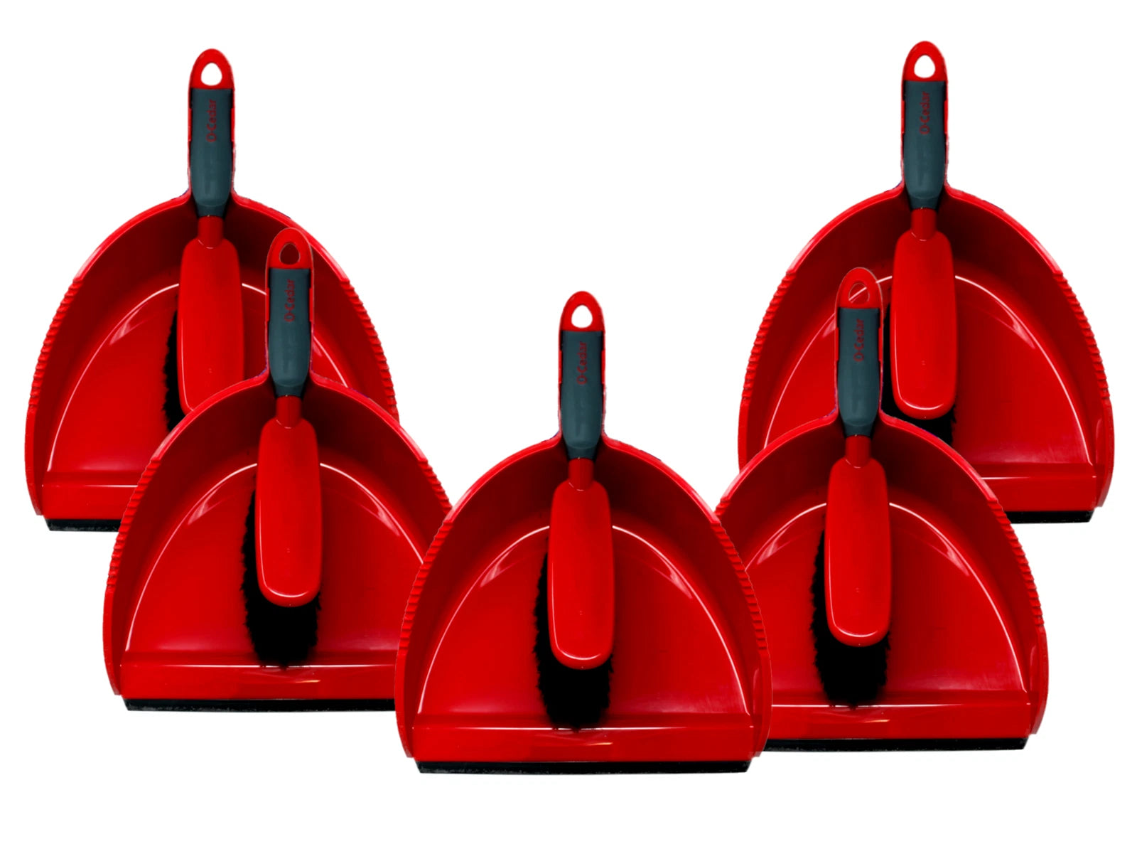 O-Cedar Snap-On Dust Pan & Brush Set - 5 Pack