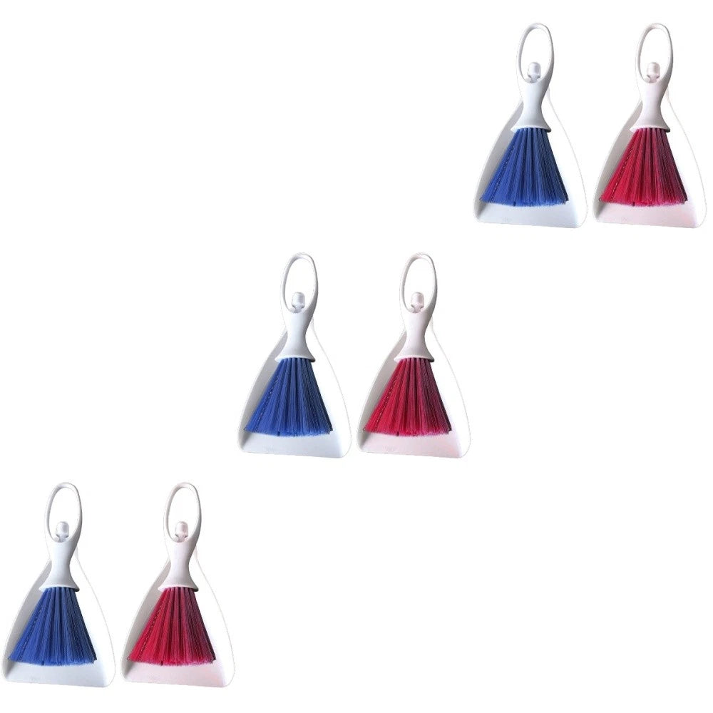 3 Count Desktop Broom Set Mini Cleaning Brush Tools Household Supplies