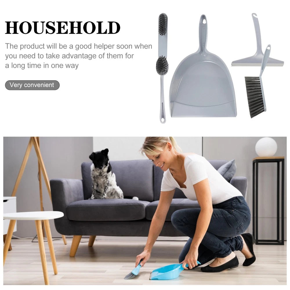 5 Pcs Broom Dustpan Child Handheld Mini Cleaning Brush for Table