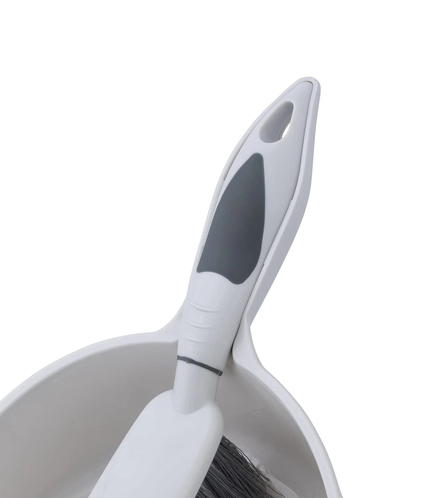 Brush and Dustpan Set, Rubber Edge for Easy Dirt Pickup, Durable Plastic Broo...