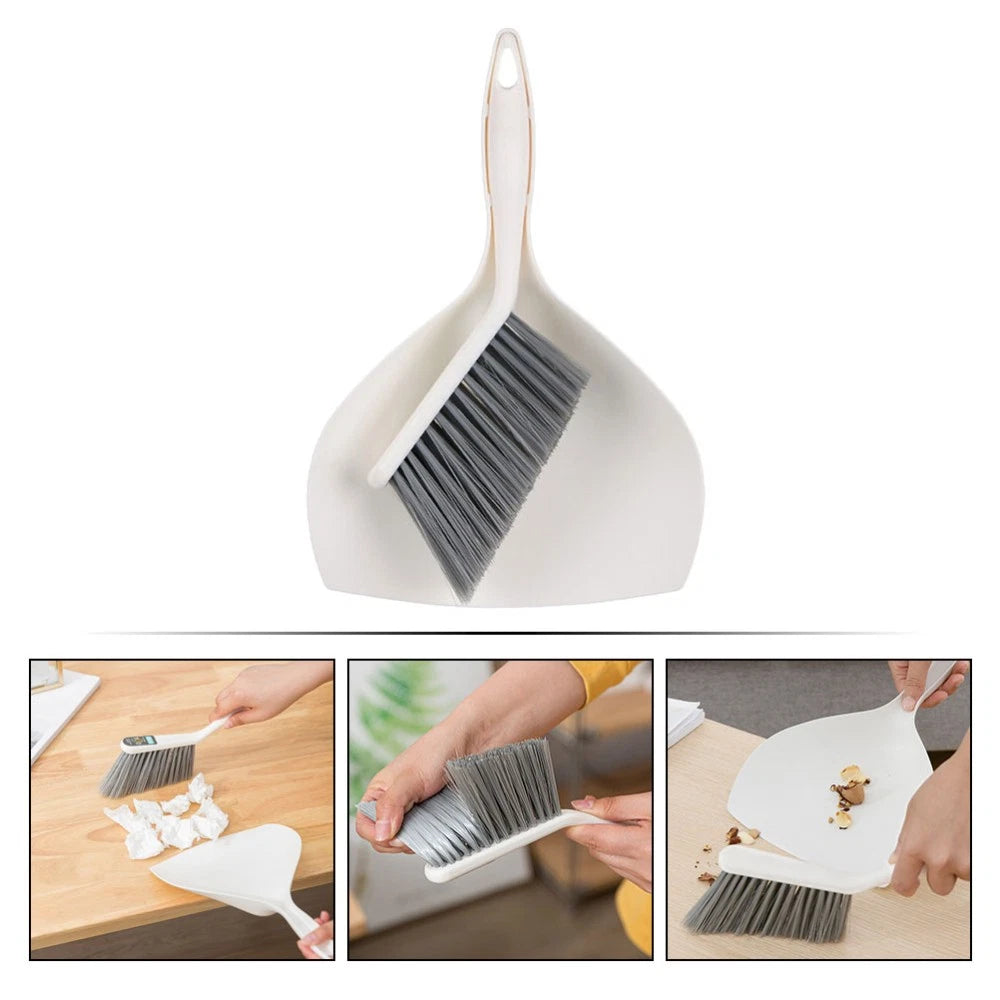 2 Sets of Desktop Cleaning Supplies Mini Broom Dustpan Portable Cleaning Tool