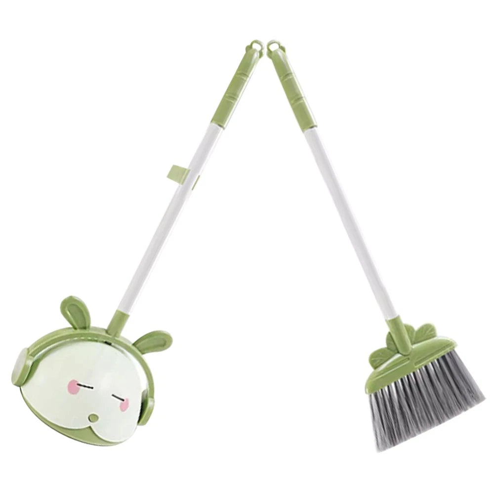 Children's Broom Set Cleaning Kids Toddler Small Dustpan Plastic
