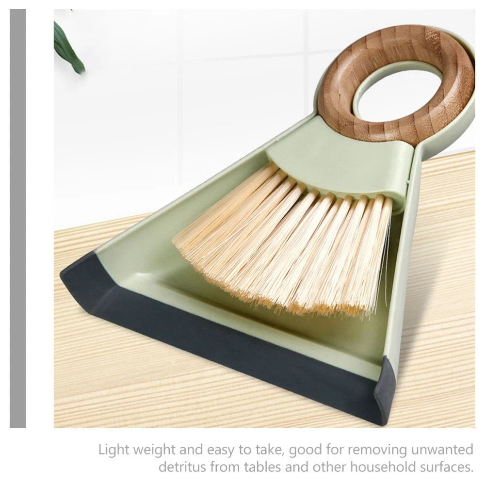 Mini Broom Dustpan Set Duster for Car Air Vent Keyboard Cleaning Brush