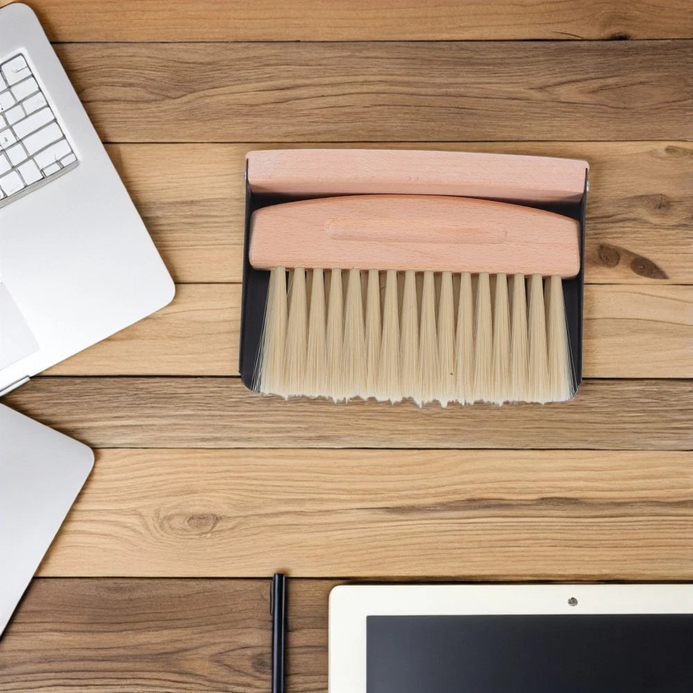 Mini Broom Dustpan Brush Pans Table and Set Desktop Cleaning Supplies