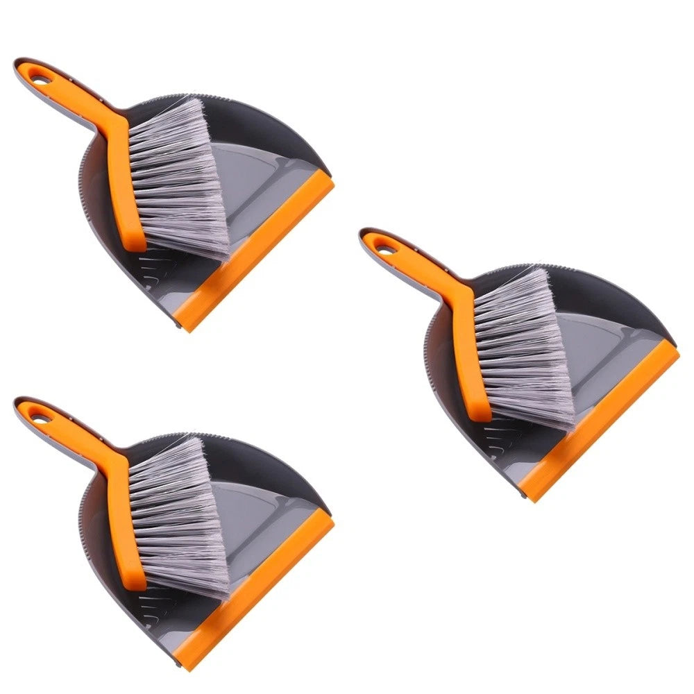 3 Pieces Mini Broom Set Desk Brush and Dust Pan Handheld Dustpan