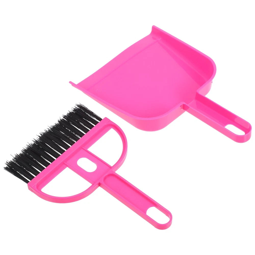 Desktop Broom Set Work Child Cleaning for Toddlers Dustpan Brush Toy