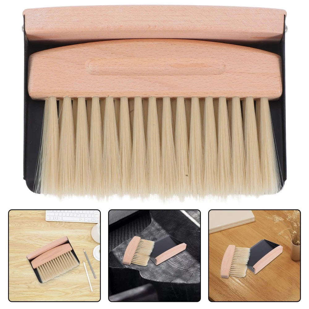 Mini Broom Dustpan Brush Pans Table and Set Desktop Cleaning Supplies