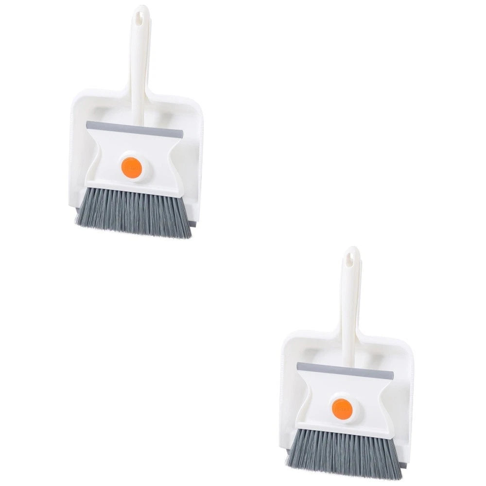 Broom Dustpan Set Mini Brush Child Toddler Desk and Table Cleaning Kit Handheld