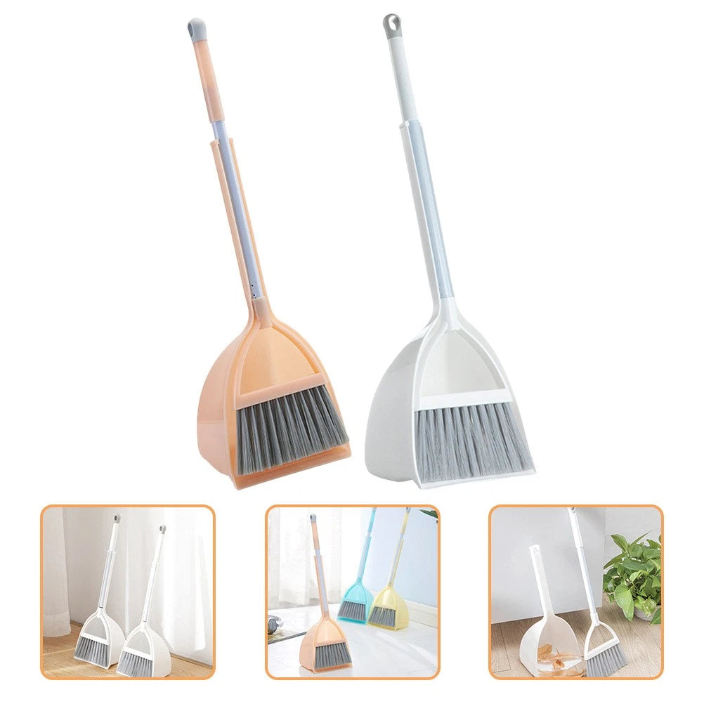 4 Pcs Small Broom and Dustpan Set Child Brooms for Kids Childrens