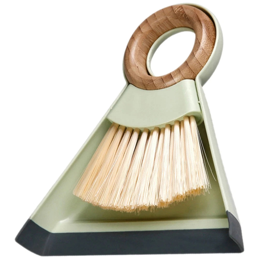 Mini Broom Dustpan Set Duster for Car Air Vent Keyboard Cleaning Brush