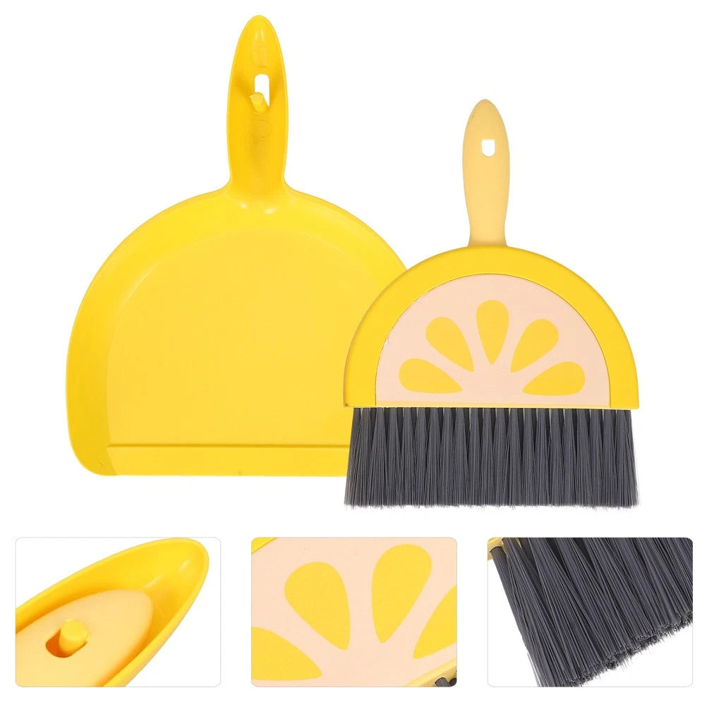 Mini Broom Set Dad Desktop Dustpan and Brooms for Sweeping Indoor Small Hand