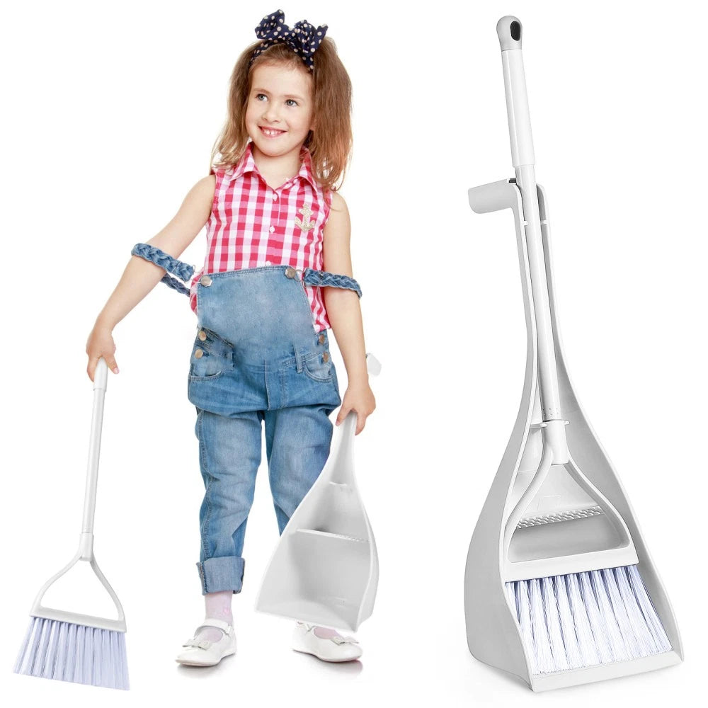 Mini Broom and Dustpan Combination Child Dad Miniature Small Cleaning Brushes