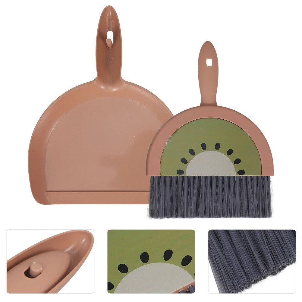 Mini Broom Set Office Child Brooms for Sweeping Indoor with Standing Dustpan