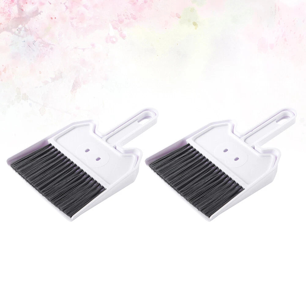 2 Sets Keyboard Cleaning Brush Small Hand Broom And Dustpan Child-