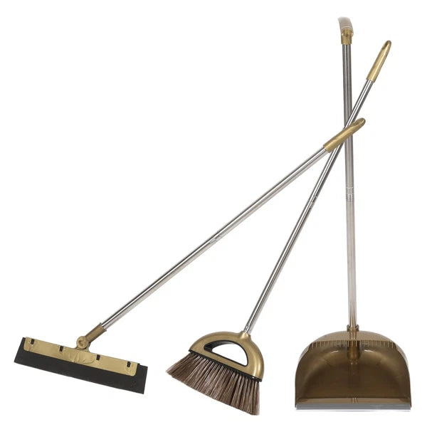 1 Set of Home Broom Dustpan Kitchen Garbage Floor Cleaning Broom