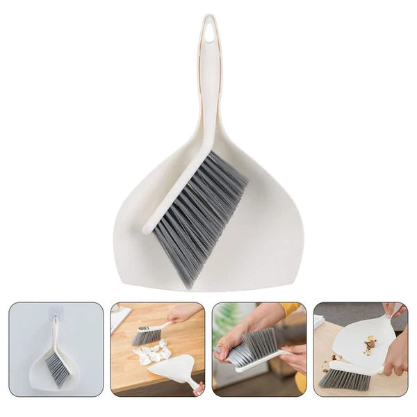 2 Sets Desktop Cleaning Kit Broom Dustpan Combination Supplies Mini