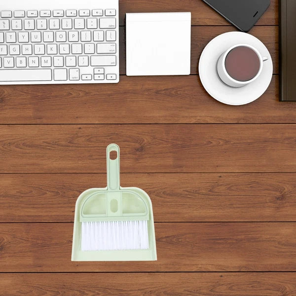 6 Sets Cleaning Artifact Dust Pan Brush Miniature Broom and Dustpan