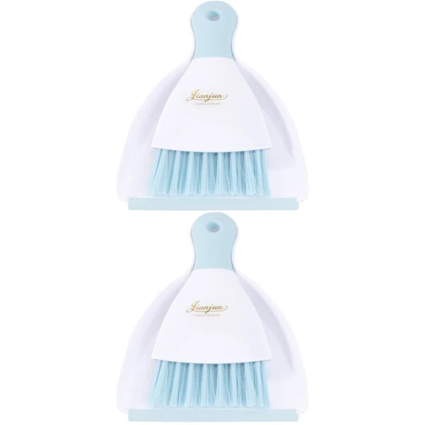 2 Pieces Convenient Small Dustpan Set Cleaning Tools Household Supplies