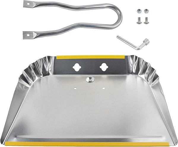 PHYEX 3-Pack 17" Heavy Duty Metal Dust Pans, Wide Dustpans for Household, Easy t