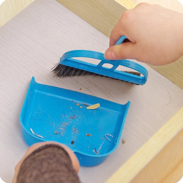 2 Pack Handy Broom Dustpan Set Laptop Cleaning Brush Mini Cleaner