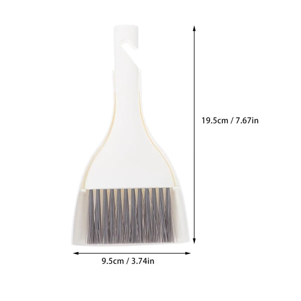 3 Sets Mini Dustpan Broom Desktop Small Cleaner Brush for Cleaning Sweeping