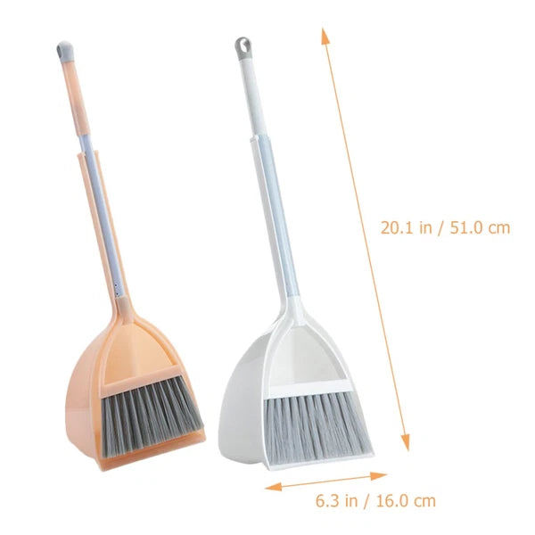 4 Pcs Small Broom and Dustpan Set Child Kids Housekeeping Cleaning Toys