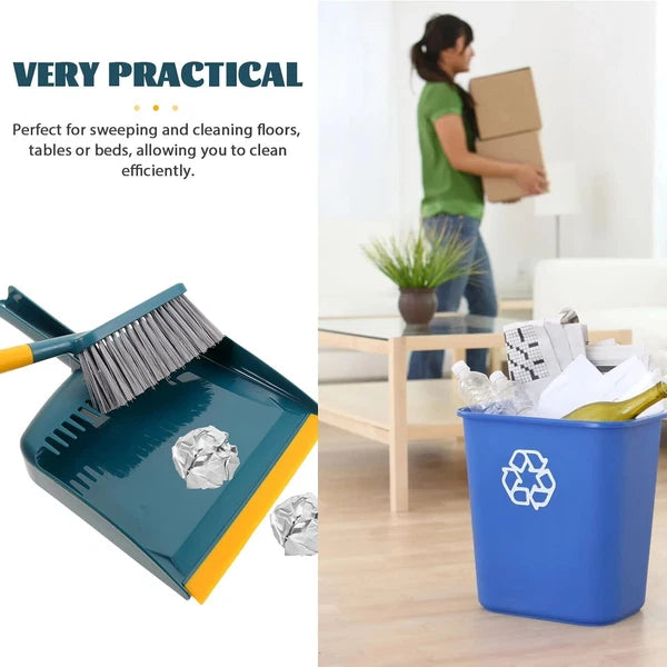 Hand Broom and Dustpan Set: Mini Set, Small Moss Green