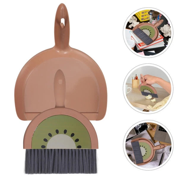 Mini Broom Set Dad Desktop Dustpan and Brooms for Sweeping Indoor Small Hand