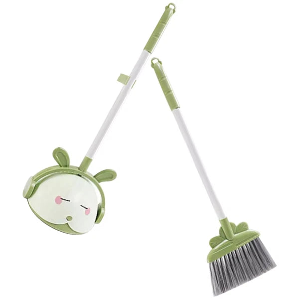 Children's Broom Set Cleaning Kids Toddler Small Dustpan Plastic
