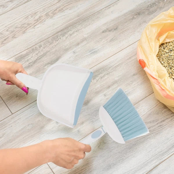 Dust Brush Set Pan and Brushes Mini Dustpan Duster Kit Broom Desk