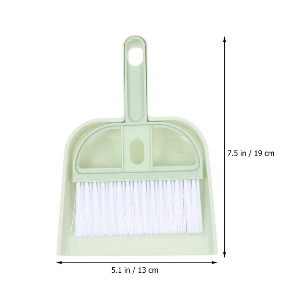 6 Sets Cleaning Artifact Mini Dust Pan and Brush Small Broom Dustpan