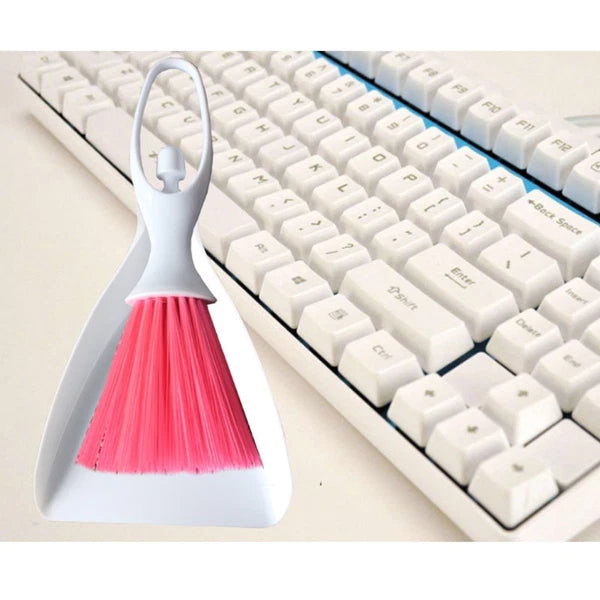 2 Sets Desktop Broom Small Dustpan Table Brush Household Supplies