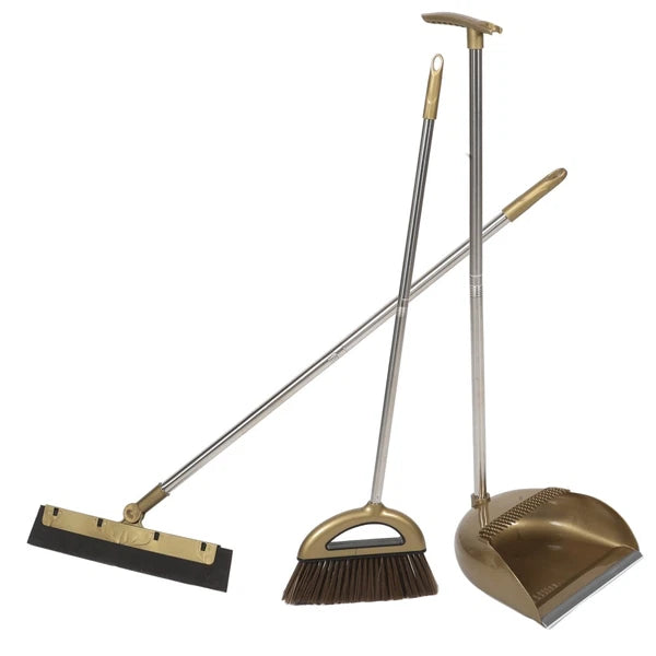 1 Set of Home Broom Dustpan Kitchen Garbage Floor Cleaning Broom