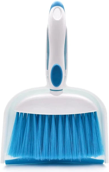 Broom Dustpan Brush Small Dust pan : and Set 1pcs, Blue