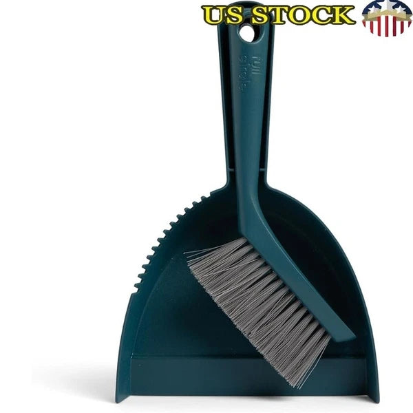 Mini Dustpan Brush Set Compact Broom Ergonomic Recycled Fishing Nets Home Office