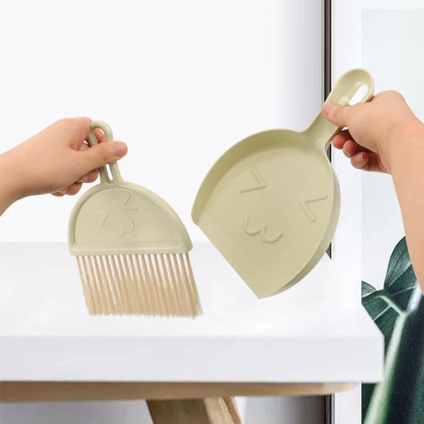 Cleaning Brush Set Child Broom Desktop Dust Pan Brushes Tabletop Dustpan