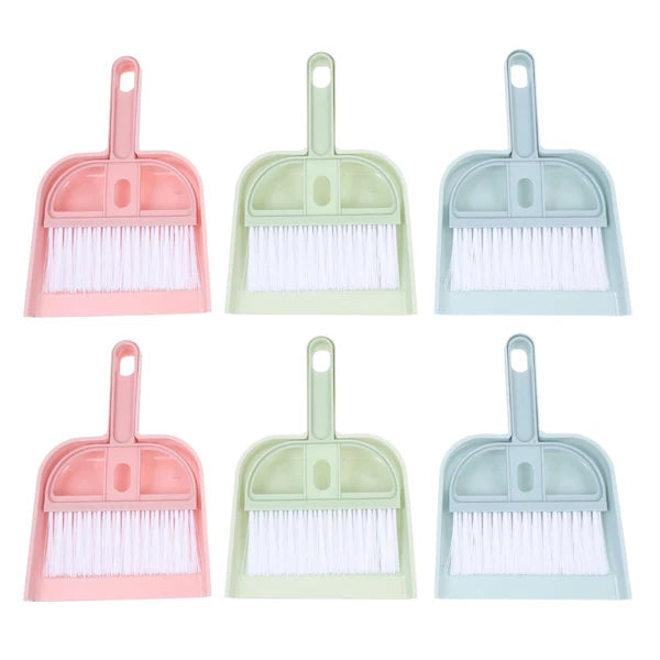 6 Sets Cleaning Artifact Set Hand Broom And Dustpan Dustpan-