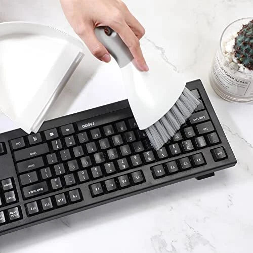 6 Pack Mini Hand Broom and Dustpan Set for Table Desk Computer Keyboard