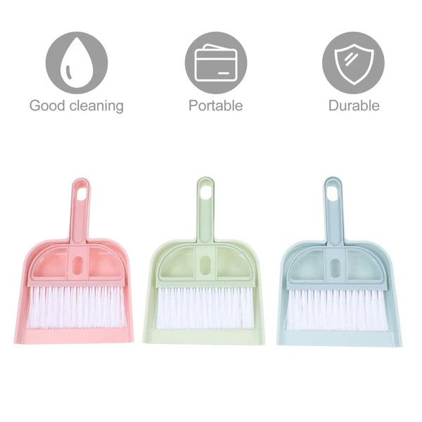 6 Sets Cleaning Artifact Set Hand Broom And Dustpan Dustpan-