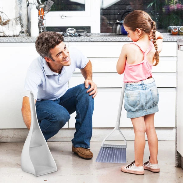 Mini Broom and Dustpan Combination Child Dad Miniature Small Cleaning Brushes